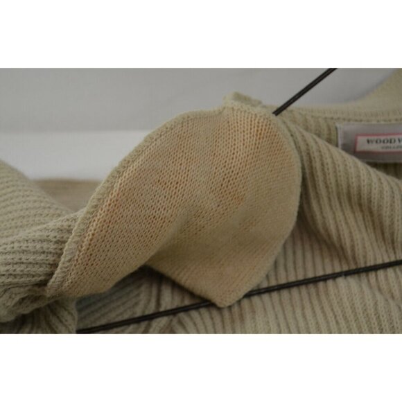 Woodward's Collection Cardigan Sweater Womens Large Vtg Loose Fit 90s Beige - Picture 10 of 11